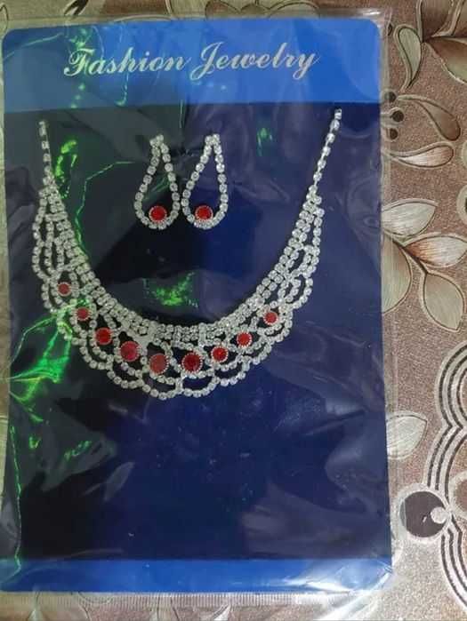 Set bijuterii aliaj cu pietricele