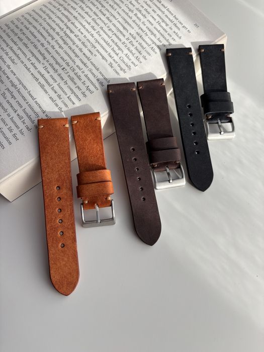 Curea de ceas din piele naturala handmade