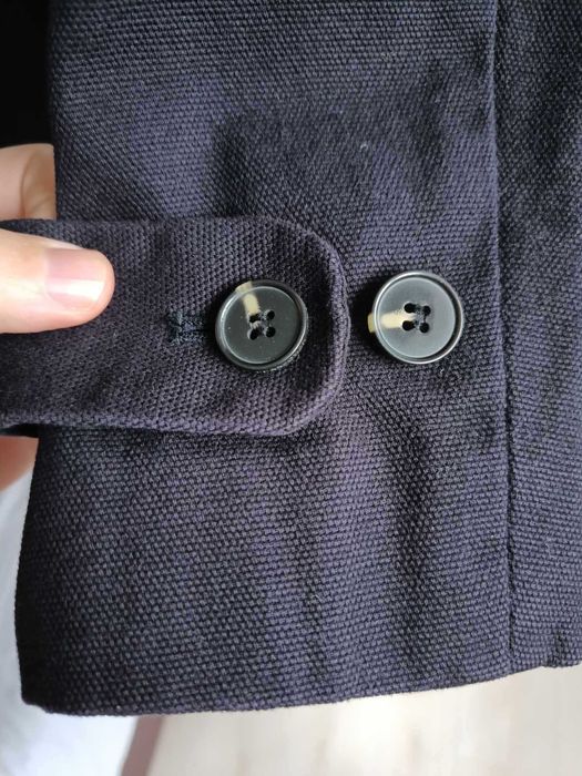 Jacheta French Connection Coat Double Breasted Mod Peacoat, Dark Blue