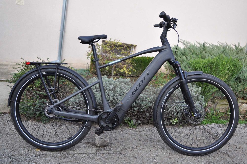 Scott Sub 20-2025 г.-електрически велосипед с ремък