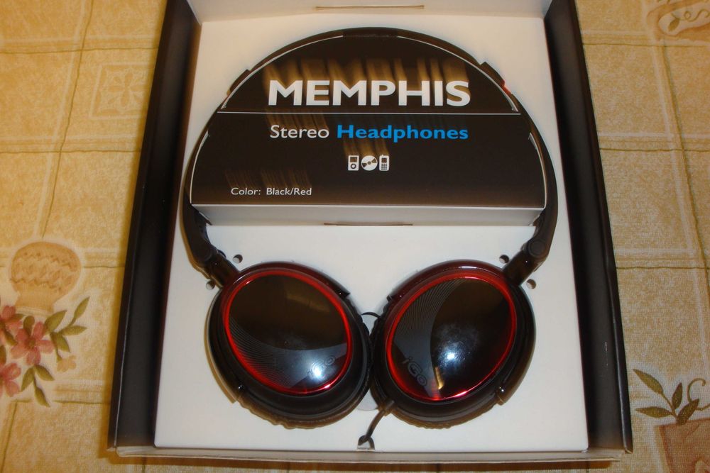 casti audio cu microfon iGO Memphis reglabile mufa jack adaptor PC