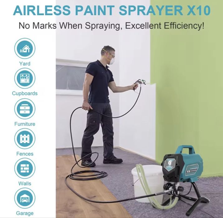 Машина за безвъздушно боядисване 1,2 л/мин 750W !