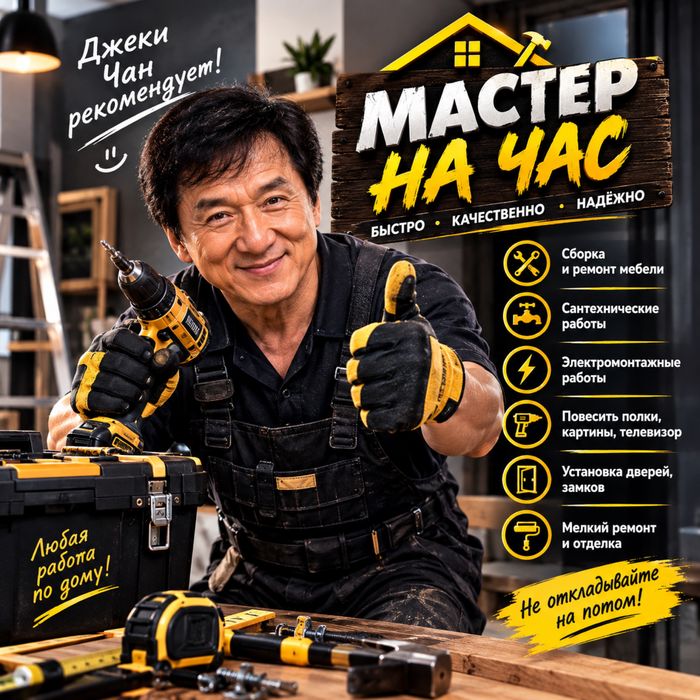 Мастер на час Муж на час Плотник