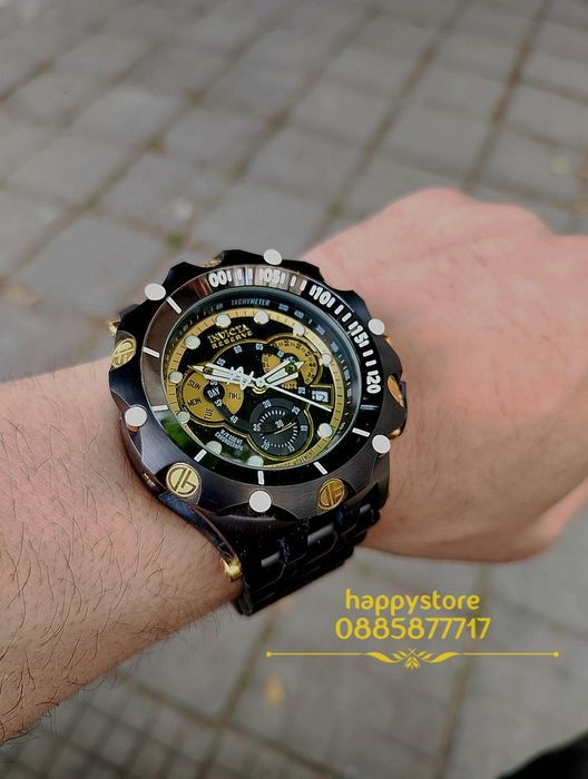часовник INVICTA Venom Reserve Black 54 mm, Инвикта нов