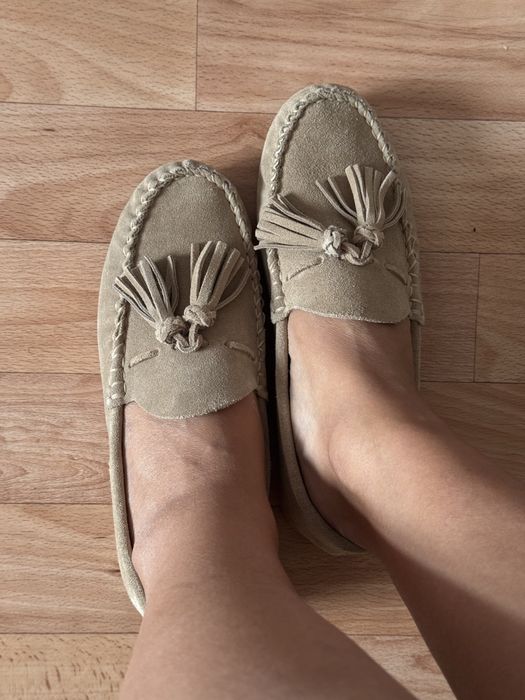 Замшевые мокасины Zara 36р