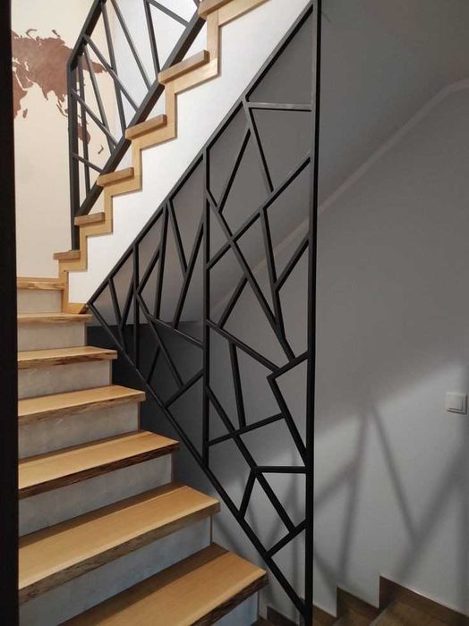 Парапети за стълбища и тераси от ковано желязо