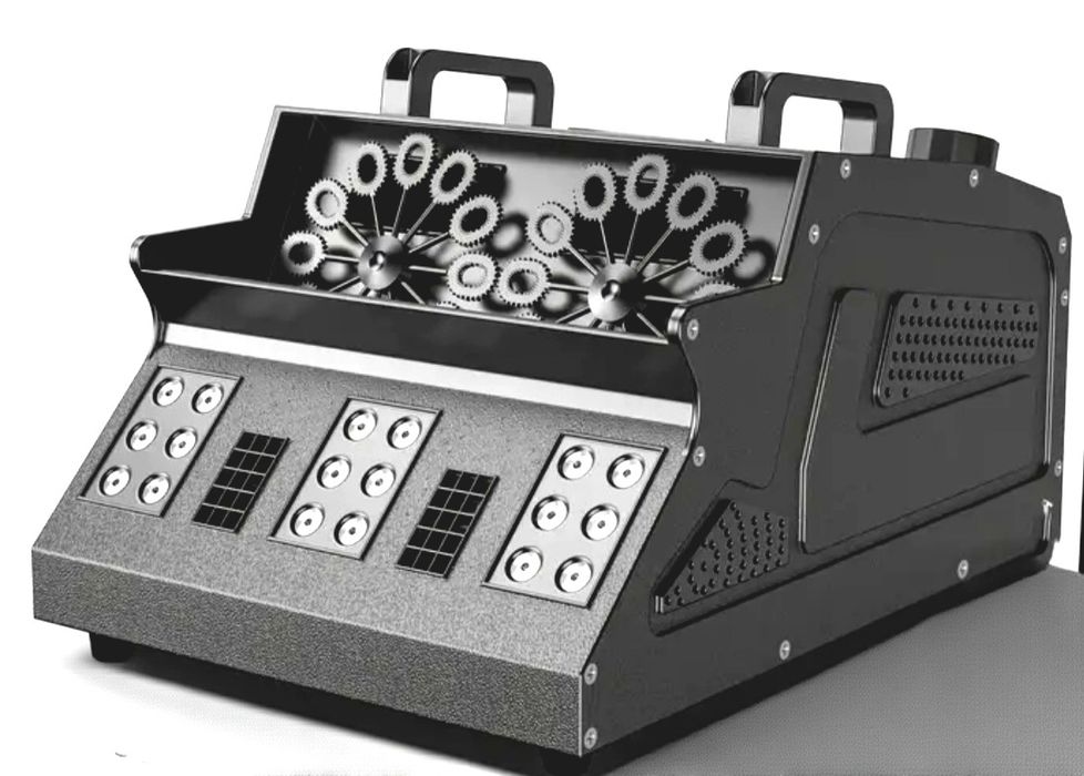 Aparat de fum si bule NOU in cutie+solutie fum 10 l+ solutie bule 5 l.