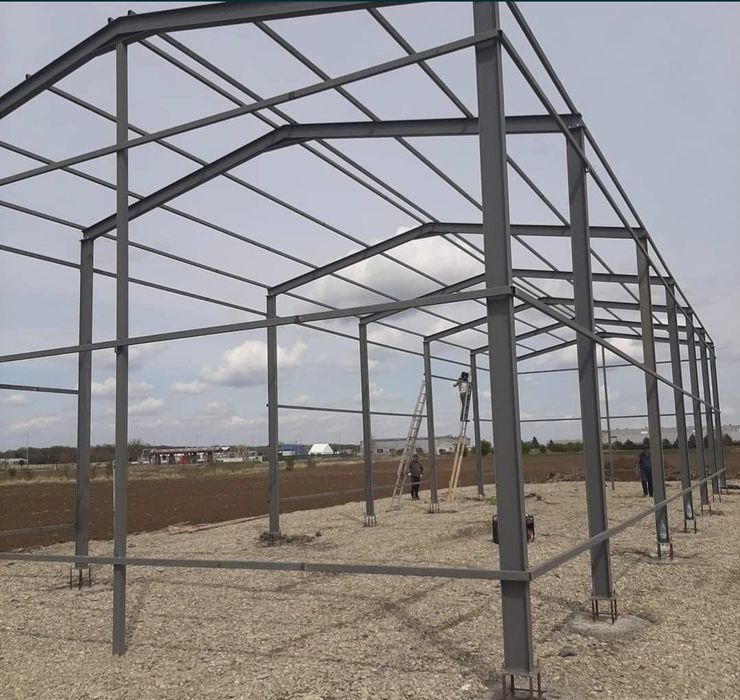 Structuri hale metalice 11X28m din profile IPE