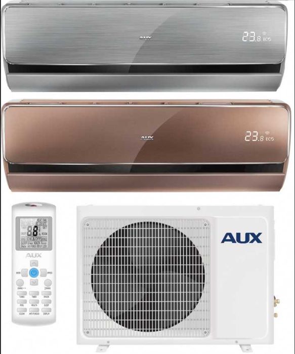 Кондиционер AUX 12JLR INVERTER с д\п электрическом теном доставка есть