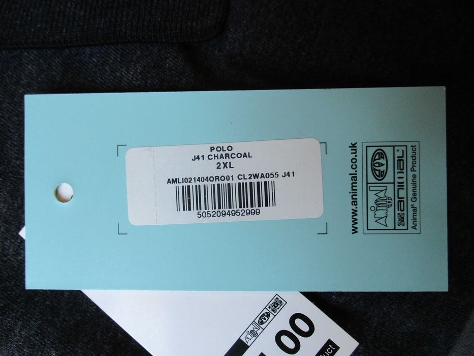 Tricou polo Animal, Charcoal, XXL