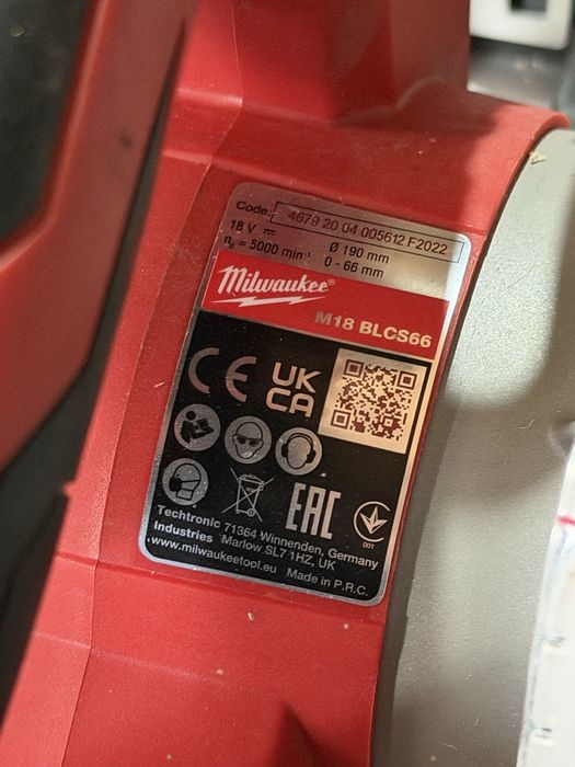 Milwaukee BLCS66  безчетков циркуляр