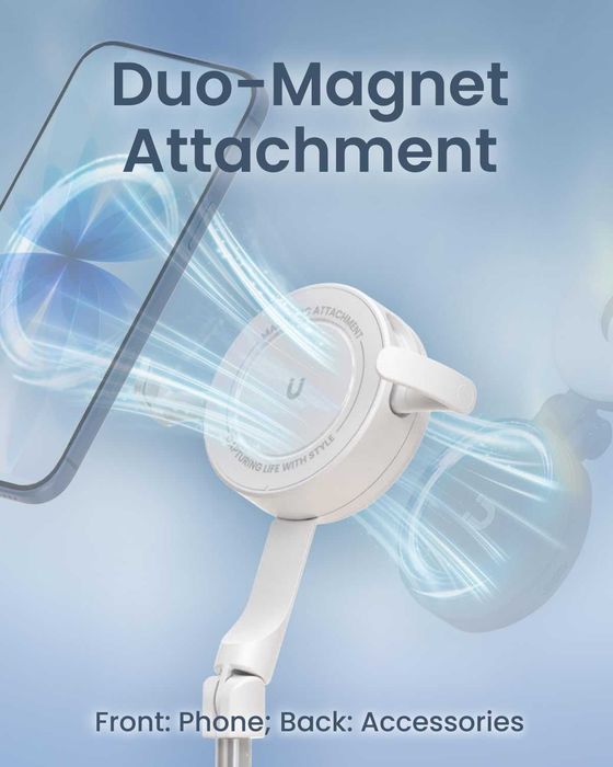 KraftGeek 67" двустранен магнитен статив за телефон за iPhone MagSafe, автоматичен