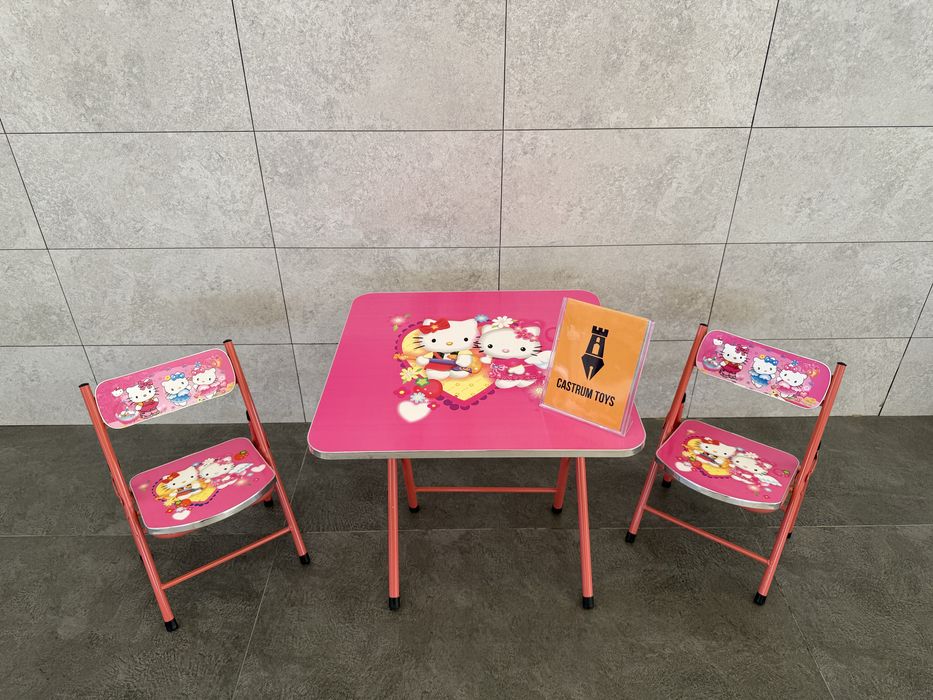 Складной детский столик со 2 стульчико Качество очень хорошее