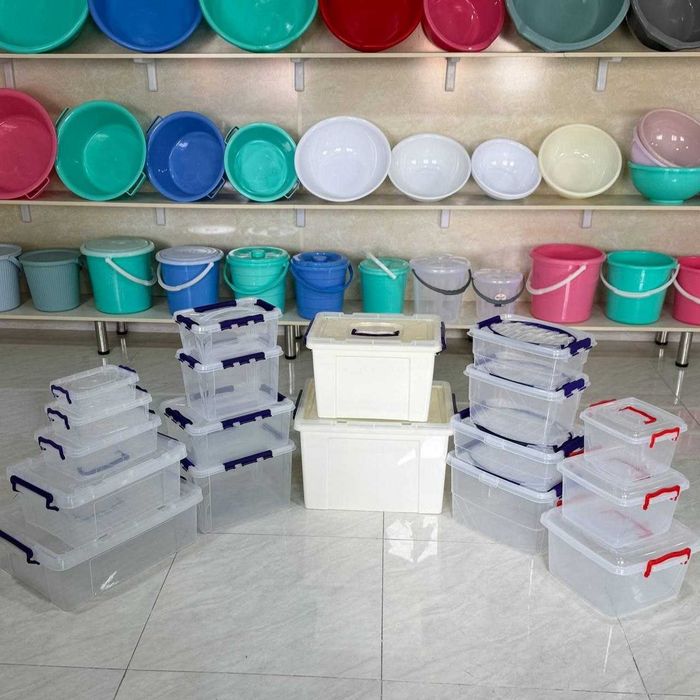Xo`jalik va oshxona plastmassa mahsulotlari ulgurji va optom narxda