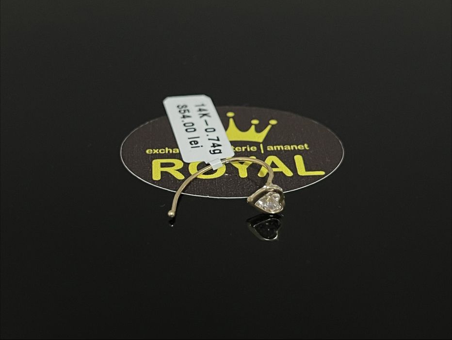 Bijuteria Royal CB : Cercel buric aur nou 14k 0,74gr