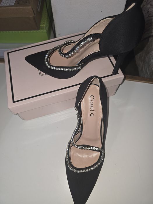 Pantofi stileto cu toc de 10 cm,8 cm