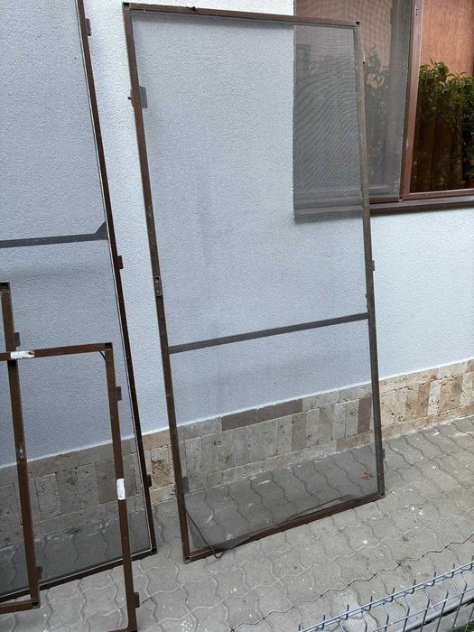 8 cadre / profiluri aluminiu cu plase tantari geam/usa balcon