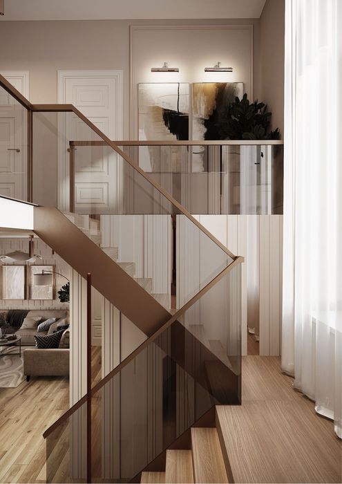 Ойнали перила ва Навес