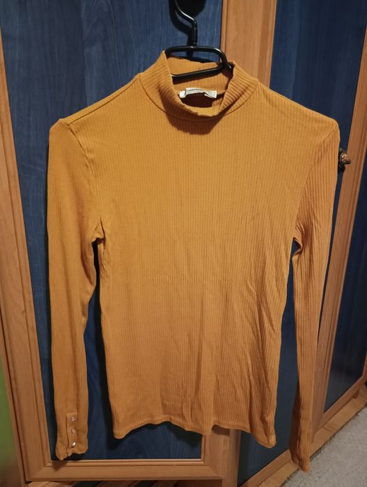 Дамско поло цвят горчица размер S