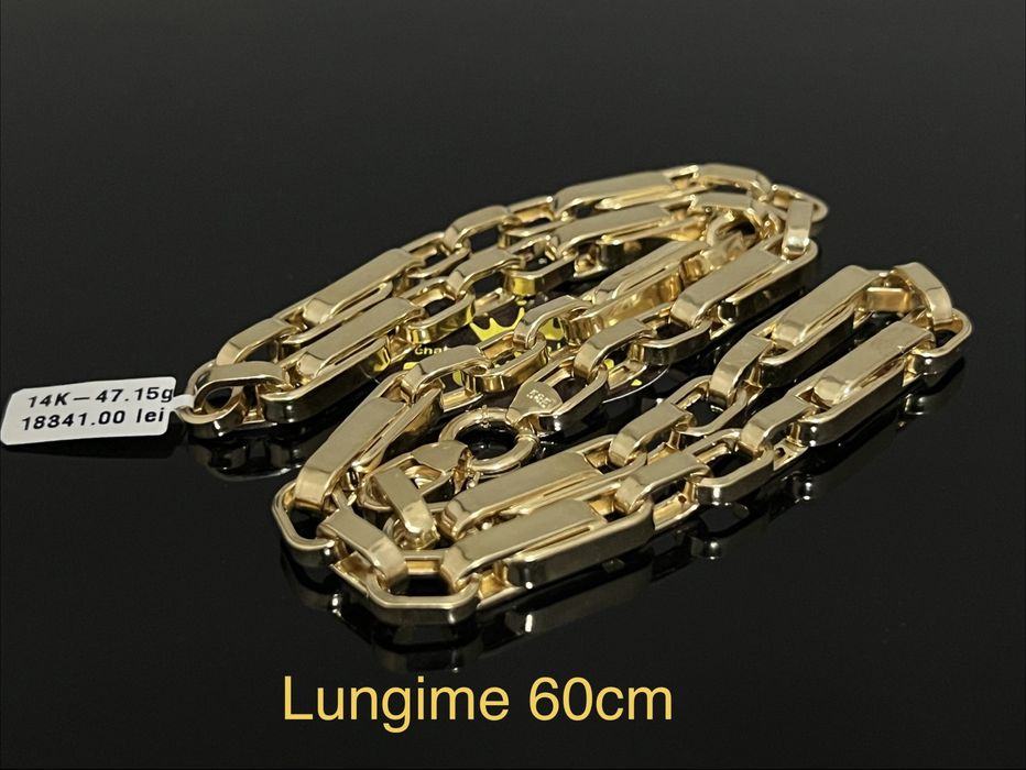Bijuteria Royal CB : Lant barbatesc aur 14k 47,15gr