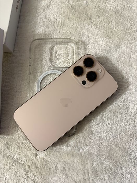 iPhone 16 Pro 256 desert titanium 100% health battery + гаранция