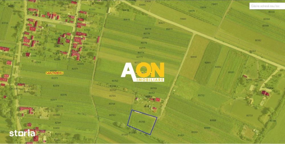 Teren 2800 mp, sat Galtiu, comuna Santimbru