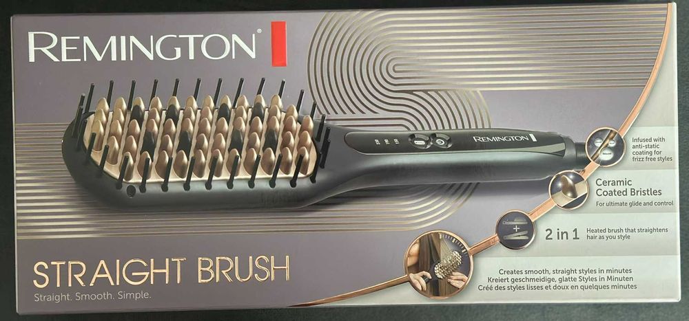 НОВА! Четка за изправяне на коса Remington CB7400 Straight Brush