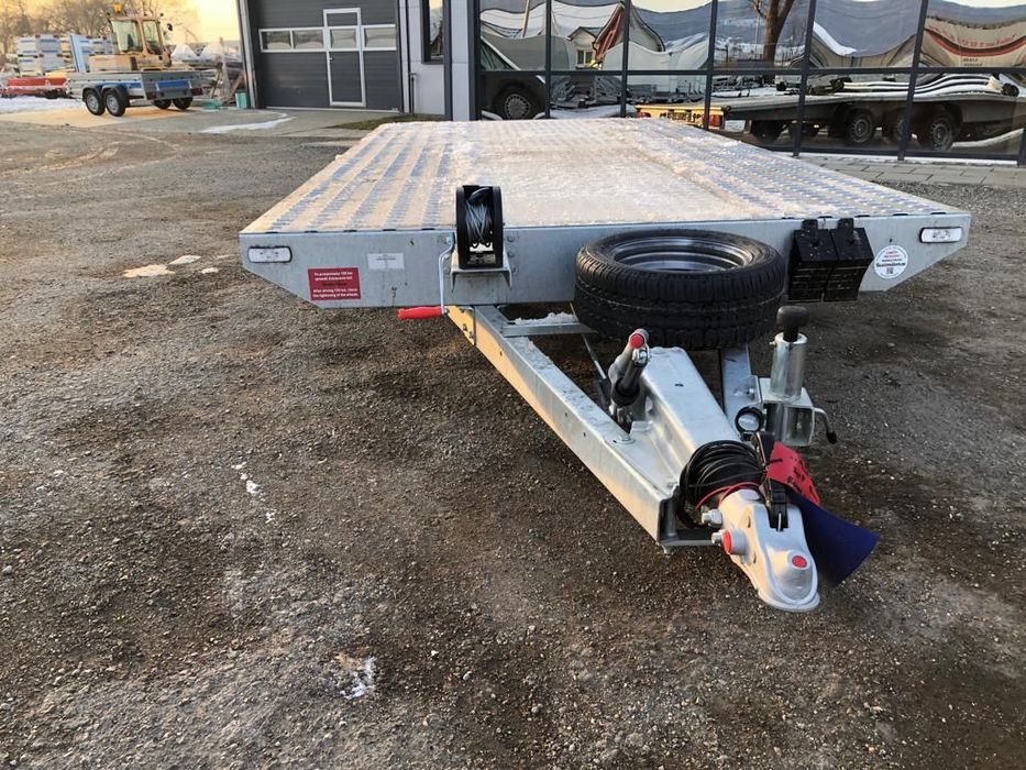 Niewiadow Jupiter 6m 3 axe 3500kg Remorca /Platforma transport auto 6m/2m 3 axe Cu tego pe mijloc