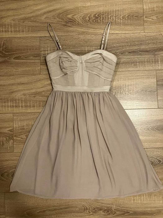 Rochie bej cu corset Warehouse Spotlight S UK8