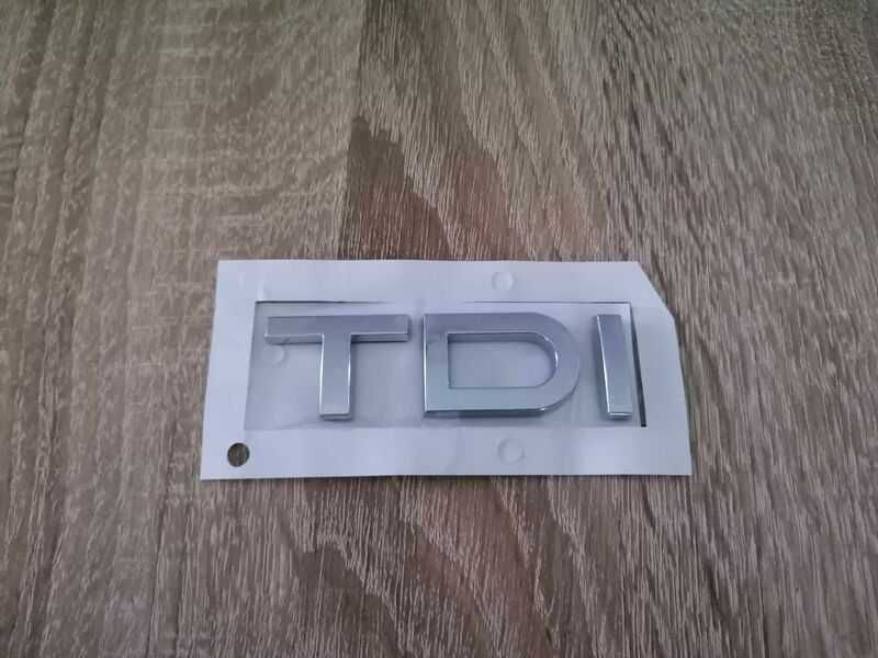 сребриста емблема Audi TDI Ауди ТДИ