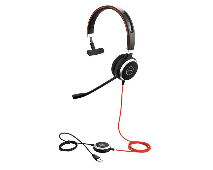 Професионални слушалки Jabra EVOLVE 40 Mono USB и 3,5 mm Jack