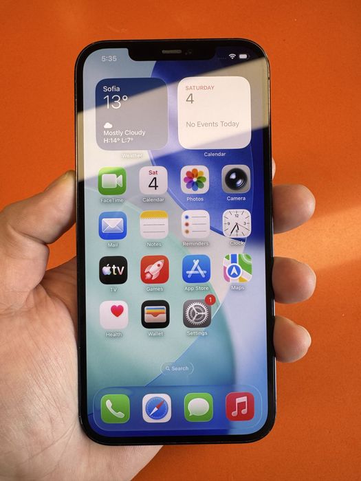 Apple iPhone 12 Pro Max 128GB Pacific Blue / Face ID работи / Отключен