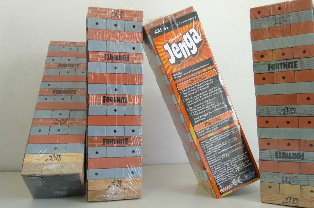 НАМАЛЕНА ЦЕНА ! Модел дървена дженга Фортнайт Jenga Fortnite 54бр.