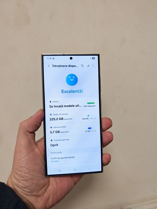 Samsung S24 Ultra 256GB Cream impecabil totul original liber retea