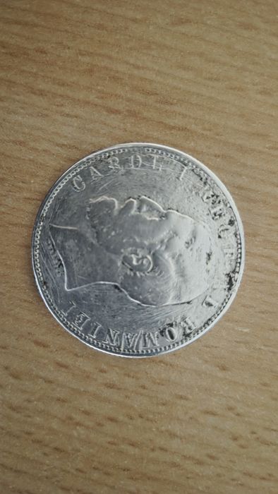 Moneda argint 5lei 1881