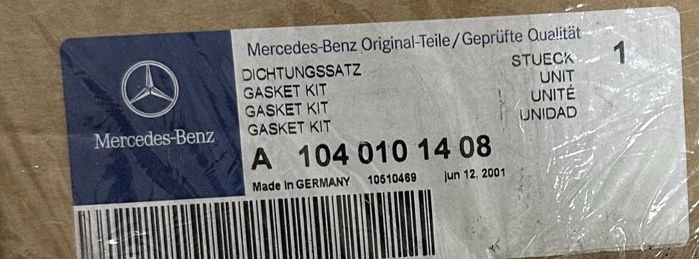Прокладка поддона на мерседес 124