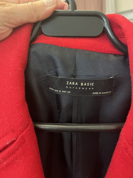 Пальто Zara шерстяное разм М