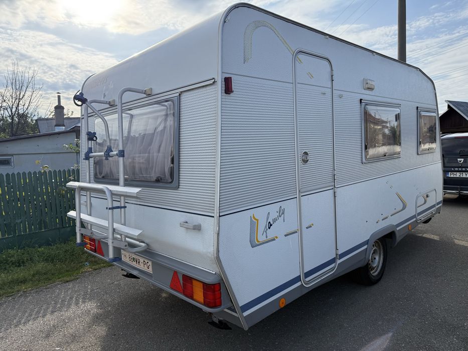 Rulota Dethleffs Family 240,5 pers,baie,boiler,cadita dus,wc fix ...