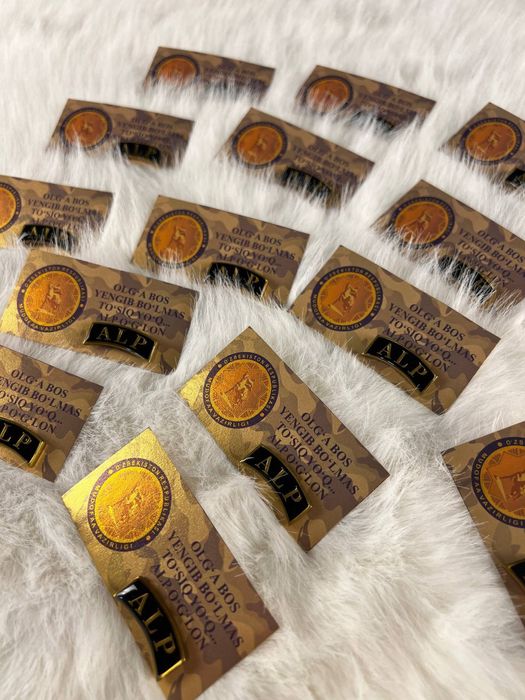 Значки индивидуально, Znachok, medal, quyma uslubda.