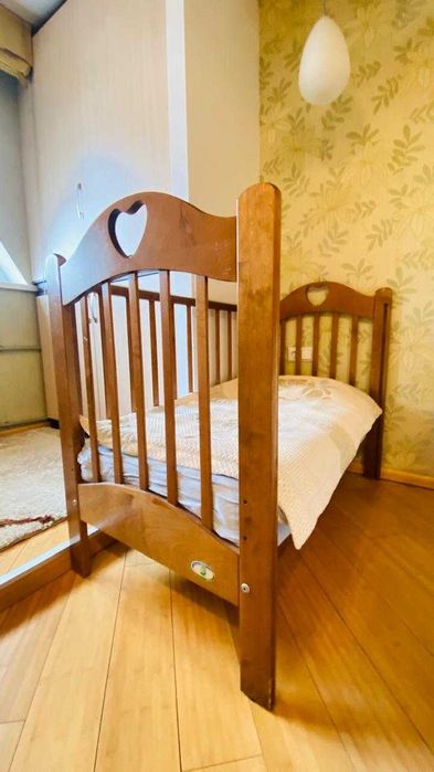 манеж деревянный