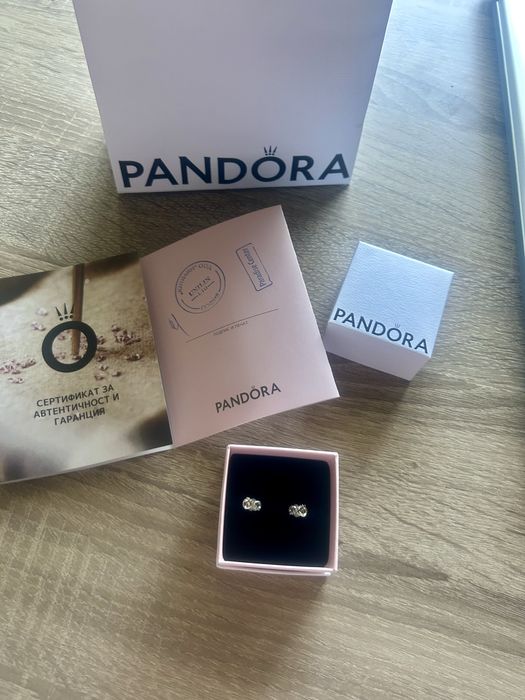 Сребърни обеци Pandora - безкрайност