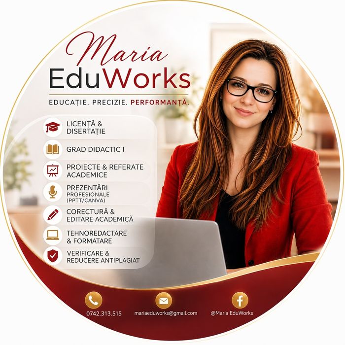 Consultanță și servicii de redactare academică