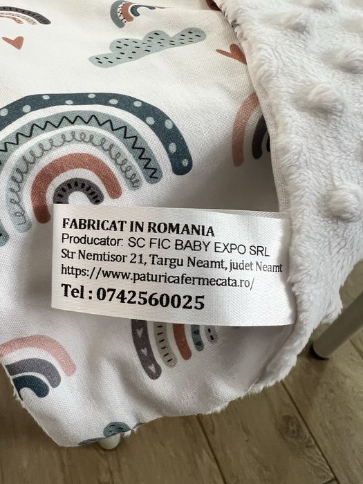 Paturica bebelusi 80x100 cm de la Paturica Fermecata, nefolosita