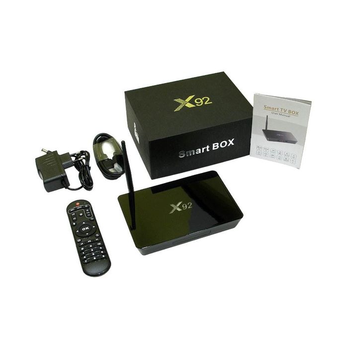 X92 Smart box 3/16 GB proshifka qilingan Android Slimbox atv 9.20
