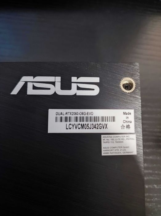 Asus Dual RTX2060 6GB evo