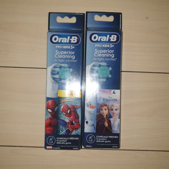 Set 4 rezerve oral b kids copii  Frozen sau spiderman  sigilate