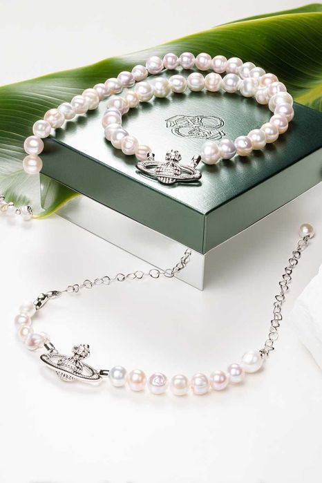 Colier perle naturale Vivien Westwood - 20%| Livrare Gratis Bucuresti