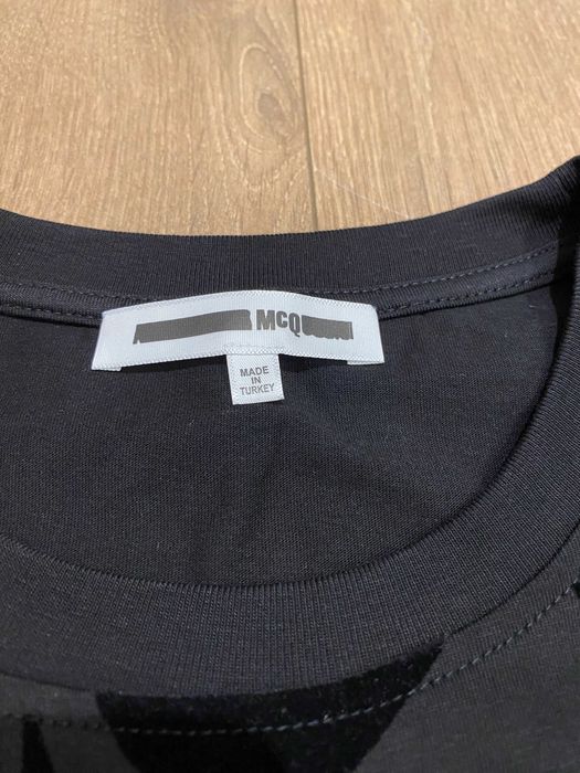 Оригинална тениска Alexander Mcqueеn, черна, размери: S и M