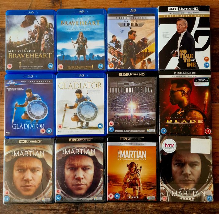Blu Ray , 4к и DVD Филми