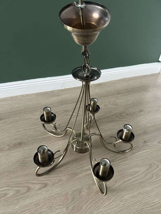 Люстра бронзовая 5 рожков
